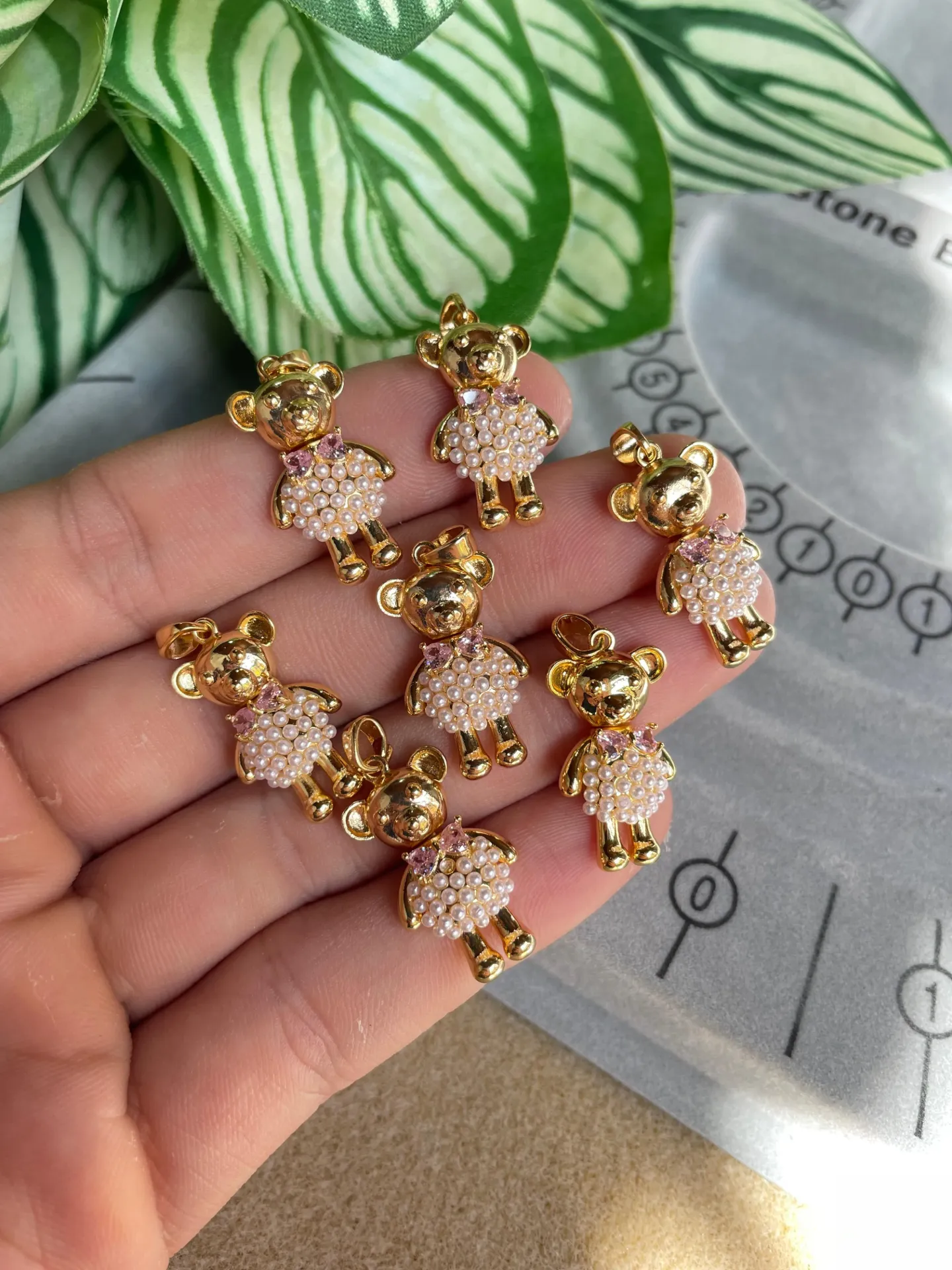 DIJE OSITO CON PERLAS