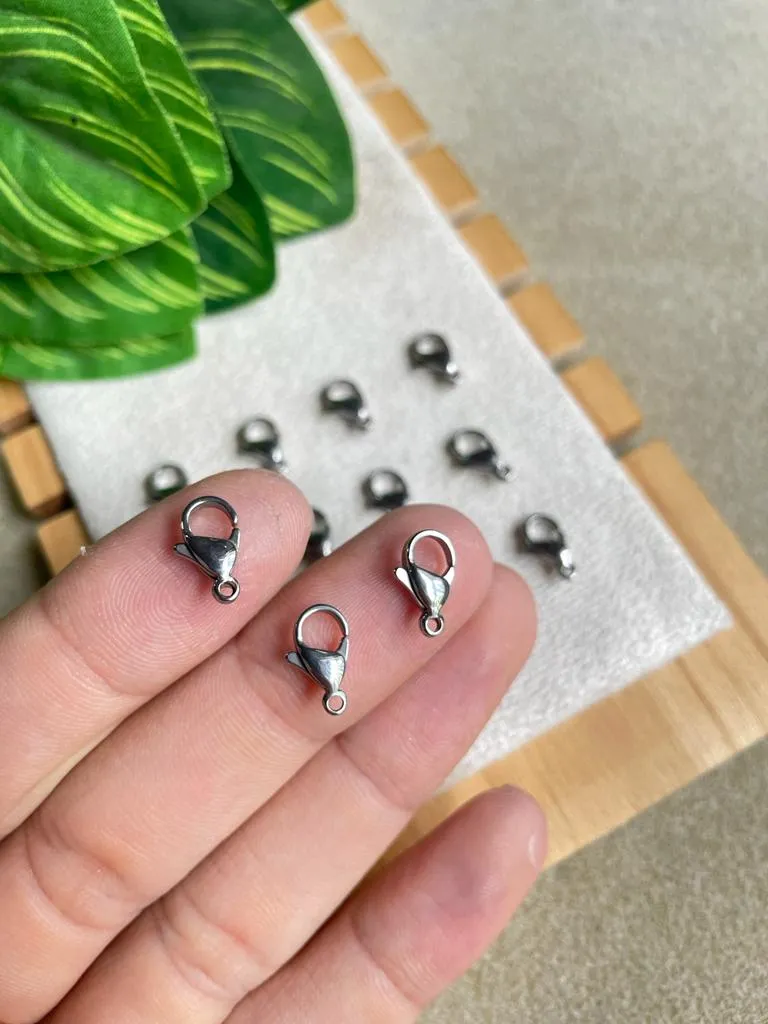 BROCHE DE PERICO 12MM PLATEADO