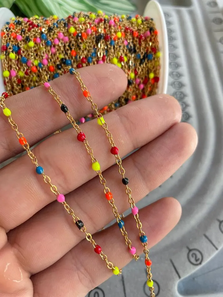 Cadena de colores en acero inoxidable