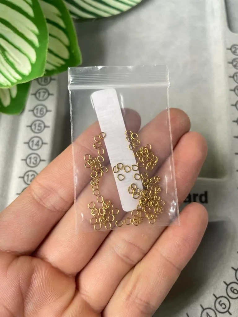 Bolsa de 100 argollas 0.5 x 3