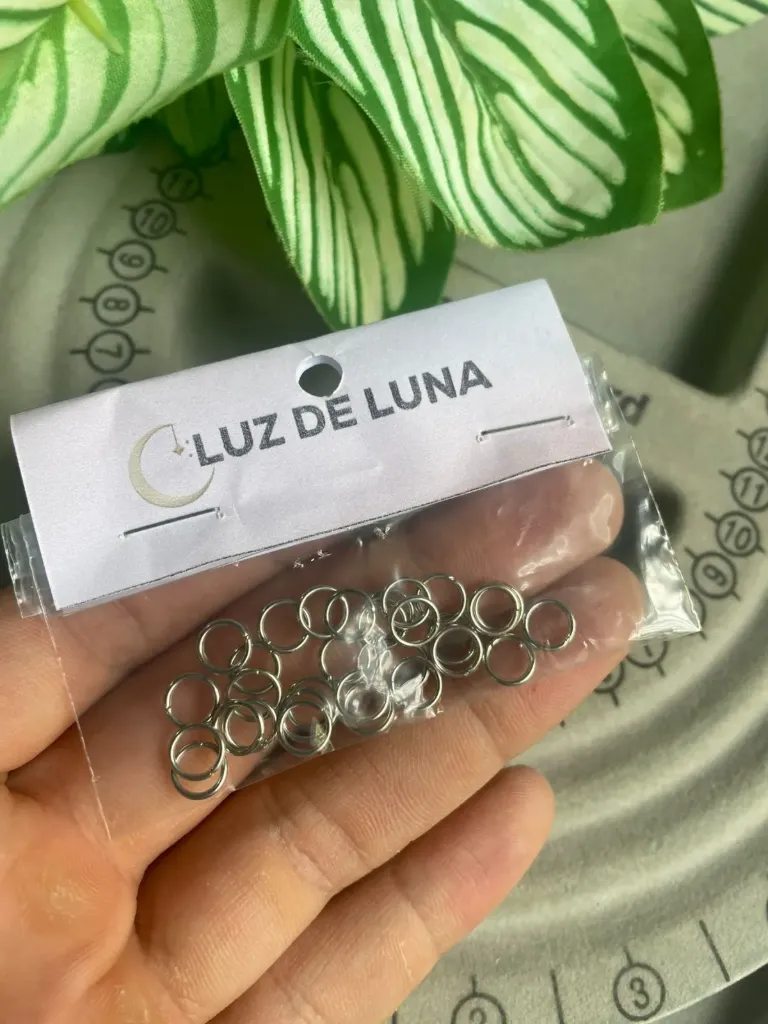 ARGOLLA ABIERTA PLATEADA 8MM (30 UDS)