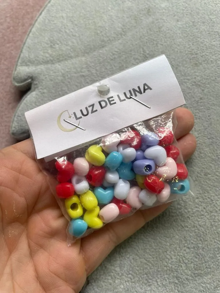 Bolsa de corazon acrilico grande