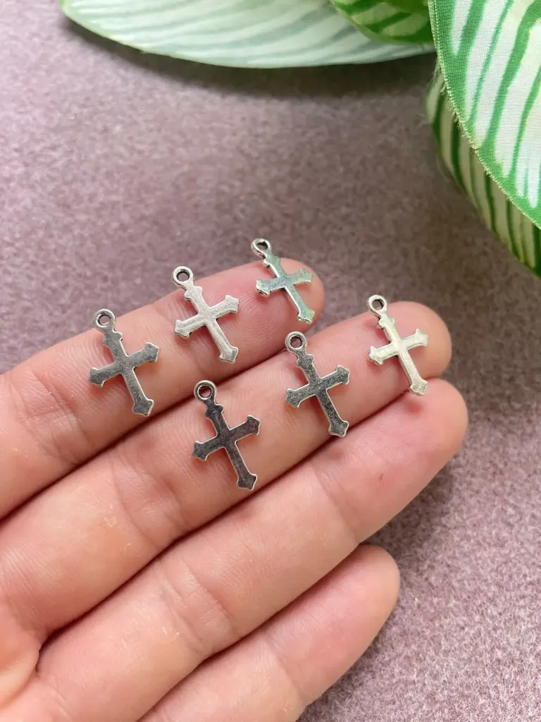 Dije de cruz 04 pewter