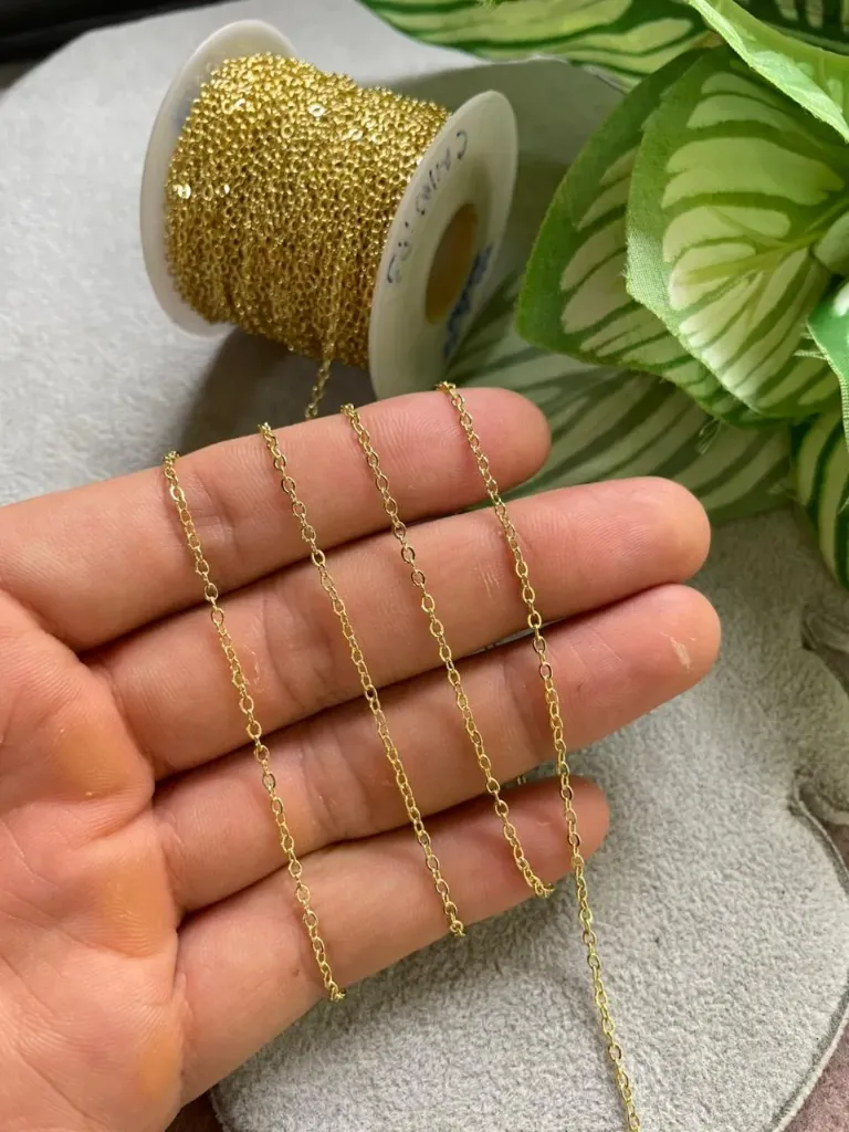 CADENA CLASICA BAÑO DE ORO (YARDA)