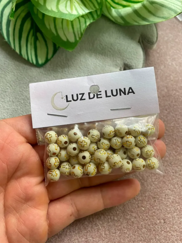 Separador acrílico con cruz 8mm (bolsa de 10 gramos)